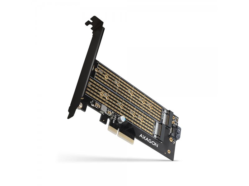 AXAGON INTERNAL PCIE КЪМ NVME AND SATA M.2 SSD ПРЕХОД